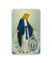 Gebedskaartje Maria kleur