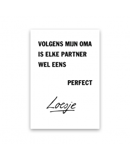 Postkaart Loesje elke partner perfect