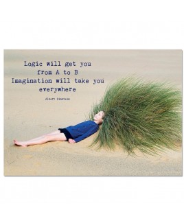 Postkaart; Imagination will take you everywhere