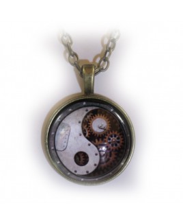 Yin yang tandwiel amulet